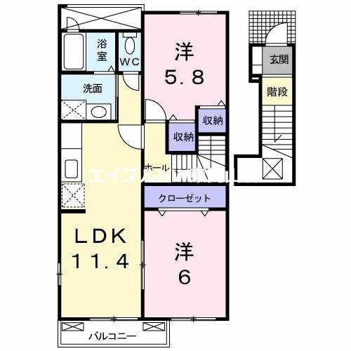 グランツ　Ａの物件間取画像