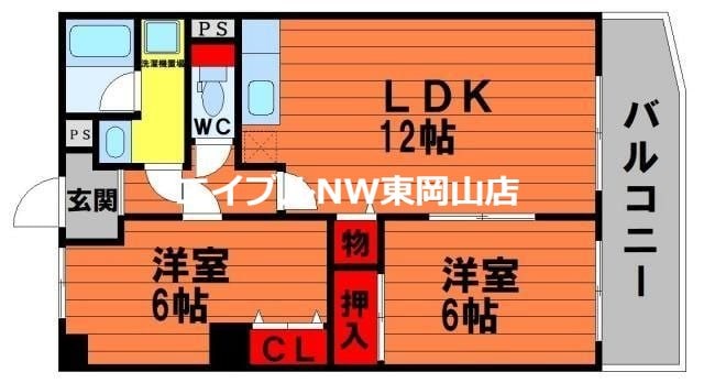 アリベ国富の物件間取画像