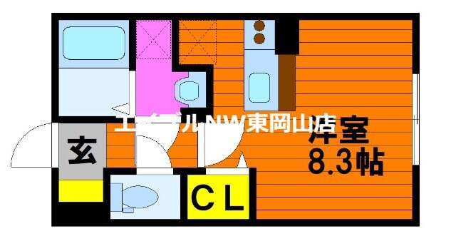 イーストヒルズ　Bの物件間取画像