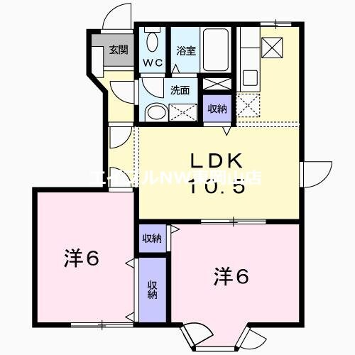 クレストール飛天Ａの物件間取画像