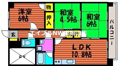 ネクスト倉田　東館の物件間取画像