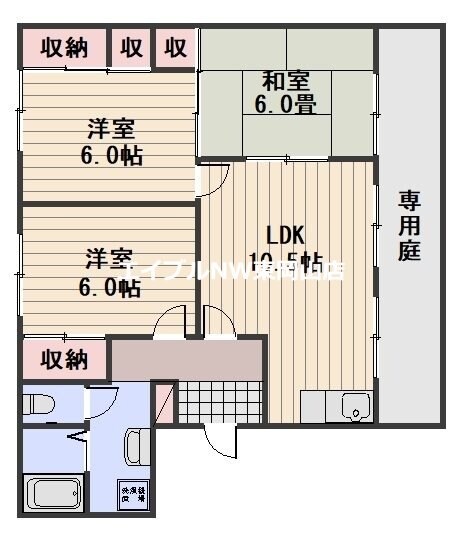 パレスヒジヤ　Ａ棟の物件間取画像