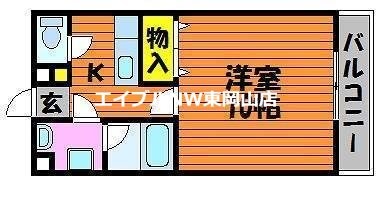 オーランド岩田の物件間取画像