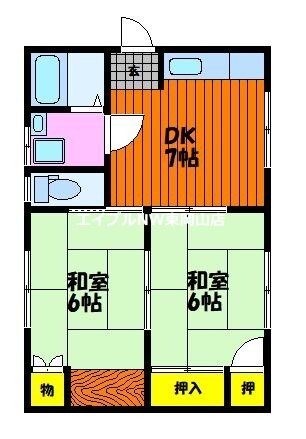 アーバン玄　A棟の物件間取画像