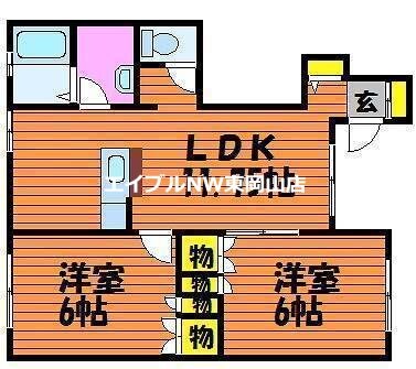 アロース牟佐の物件間取画像