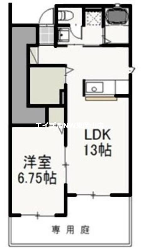 ラ・ベルデューラⅢBの物件間取画像