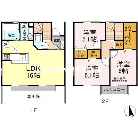 メナージュの物件間取画像