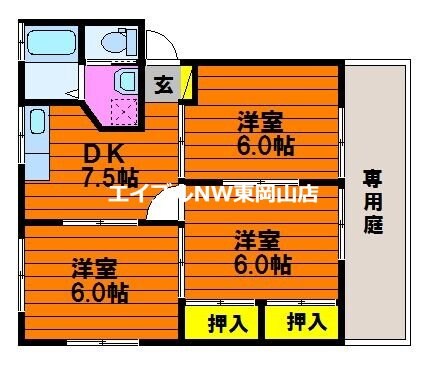 マルセリーノセキC棟の物件間取画像