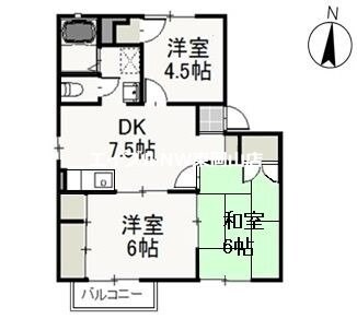 シティクレスト　Ｄの物件間取画像