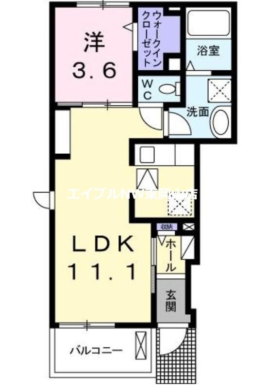 モトーレⅠの物件間取画像