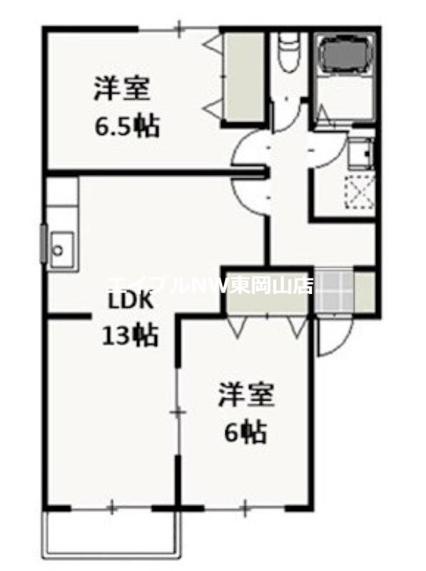 パストラーレ　Ｂの物件間取画像