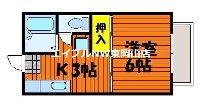 ジュネス東岡山の物件間取画像