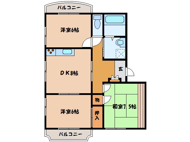 ベルテの物件間取画像