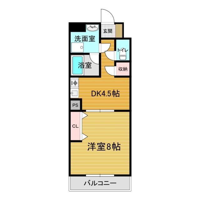 エースマンションの物件間取画像