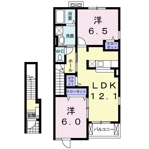 フランメゾン　B棟の物件間取画像