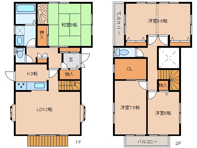 勝矢様貸家（南岩国）の物件間取画像