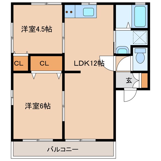 AprileⅢの物件間取画像