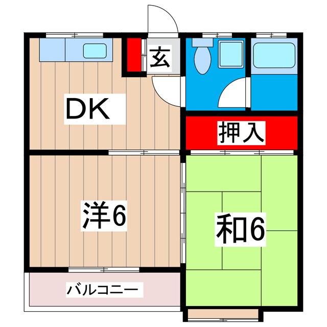 小川ハイツの物件間取画像