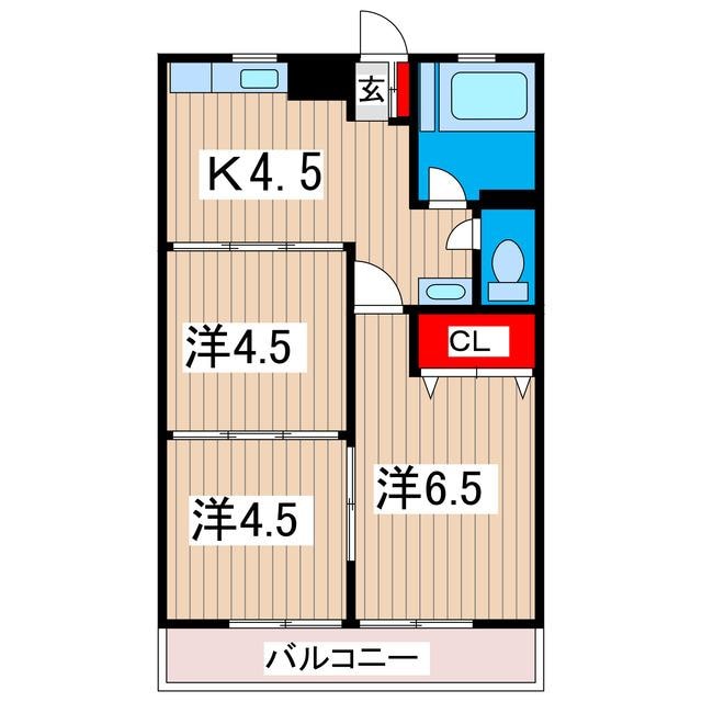 末広マンションの物件間取画像