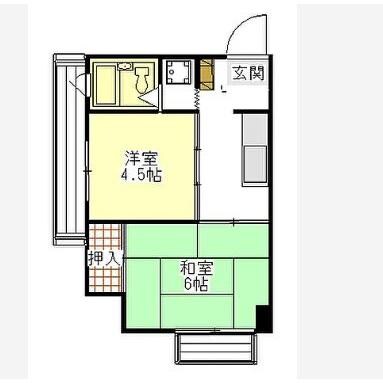 通商第３ビルの物件間取画像