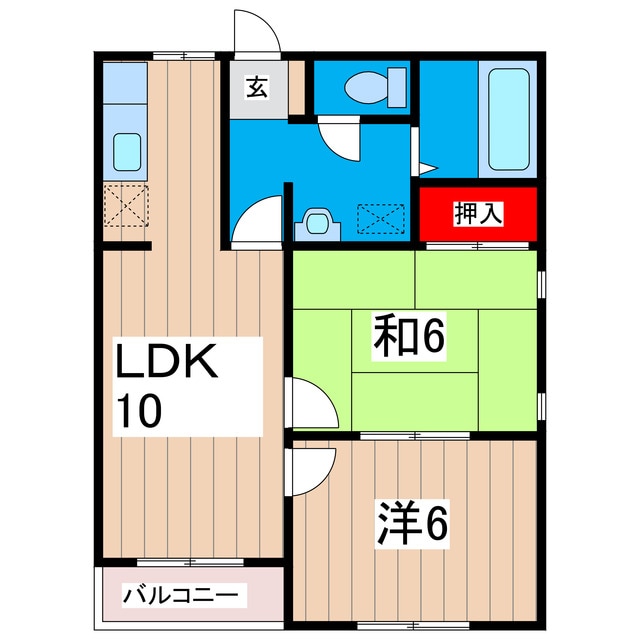 泉原祥栄ハイツＣの物件間取画像