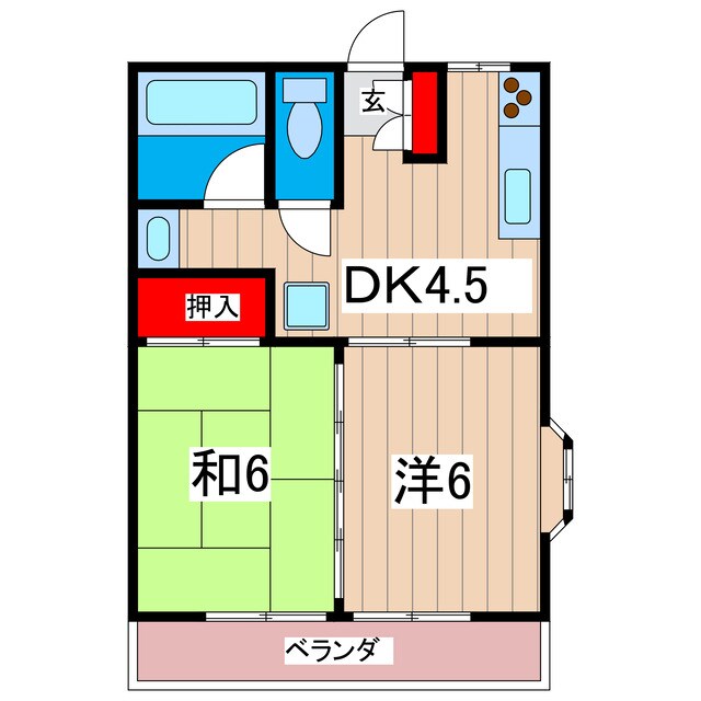 リベラルハイツの物件間取画像