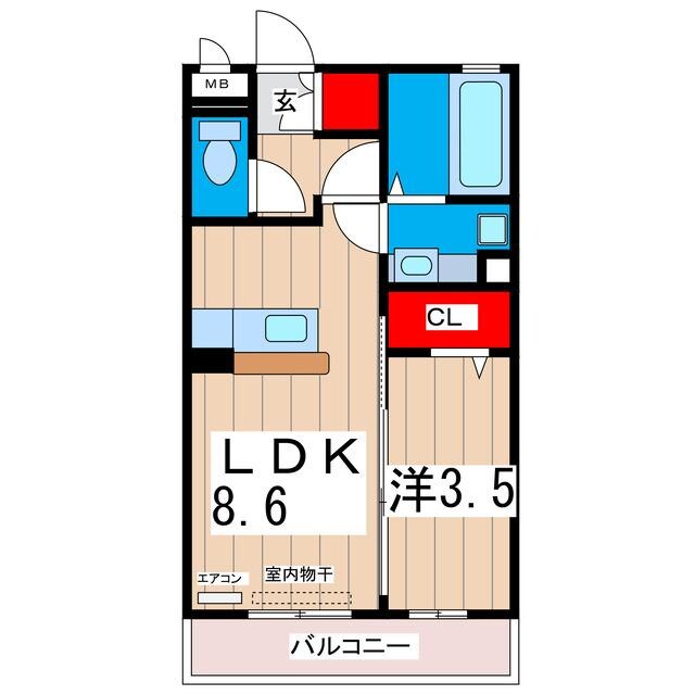 グランドソレイユⅠの物件間取画像