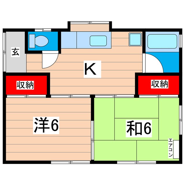 木崎二町高橋貸家3797の物件間取画像