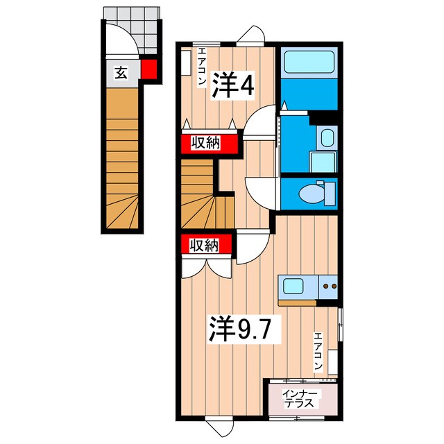 仮）日立市金沢町新築アパートの物件間取画像