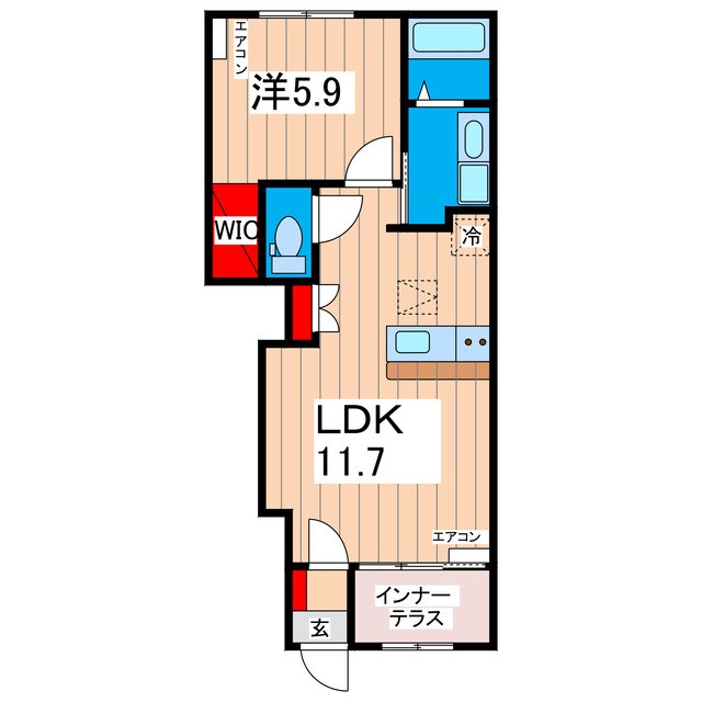 仮)日立市東金沢町新築アパートの物件間取画像