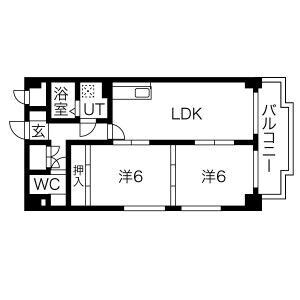 シャトー新宮の物件間取画像