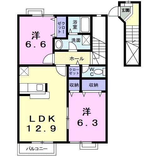 ピュールエタンの物件間取画像