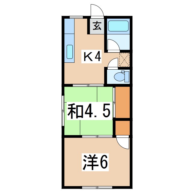 コスモハイツ会津の物件間取画像