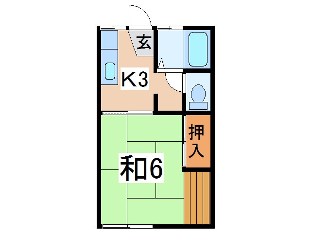 コーポＡたなぎの物件間取画像