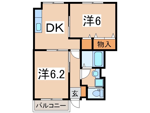 ハナブサの物件間取画像