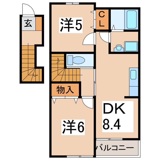 プラシードの物件間取画像