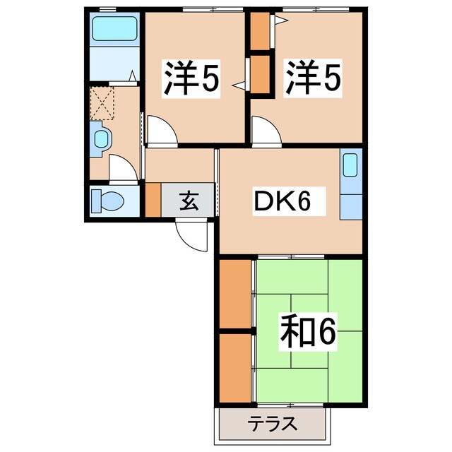 Flower Garden 参番館の物件間取画像