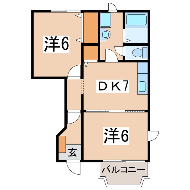 ボヌールの物件間取画像