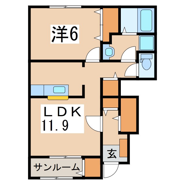 パーシモン ファームの物件間取画像