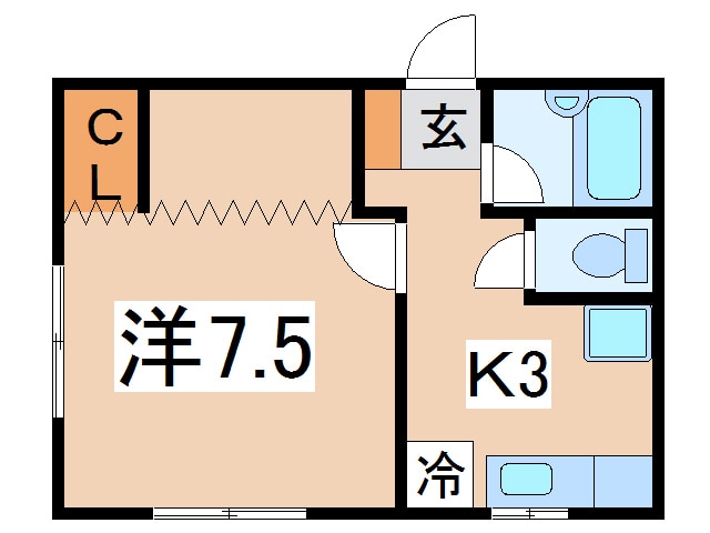 グリーンビレッジＤの物件間取画像