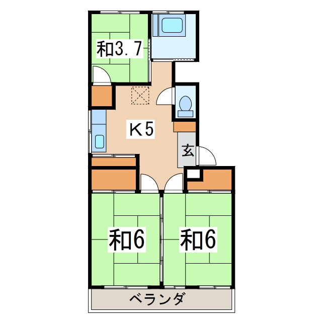 幸和レジデンスの物件間取画像