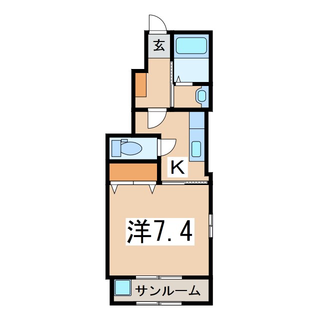 ツイン・ベルⅡの物件間取画像