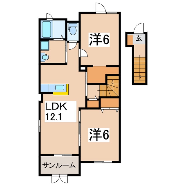 ラキハレの物件間取画像