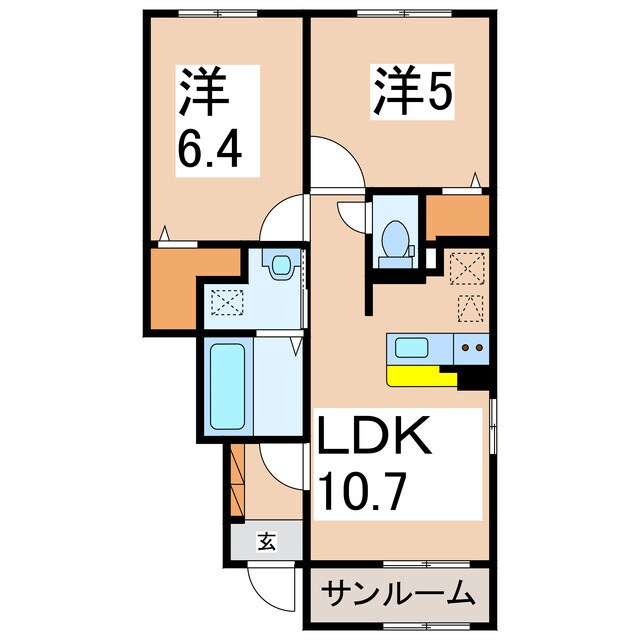 プリート・カーサⅠの物件間取画像