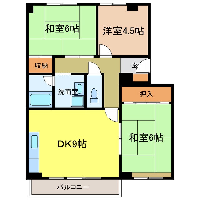 カルムハイツ千代田の物件間取画像