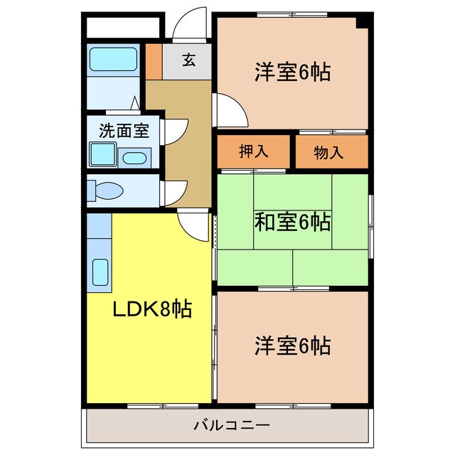 グランドールの物件間取画像