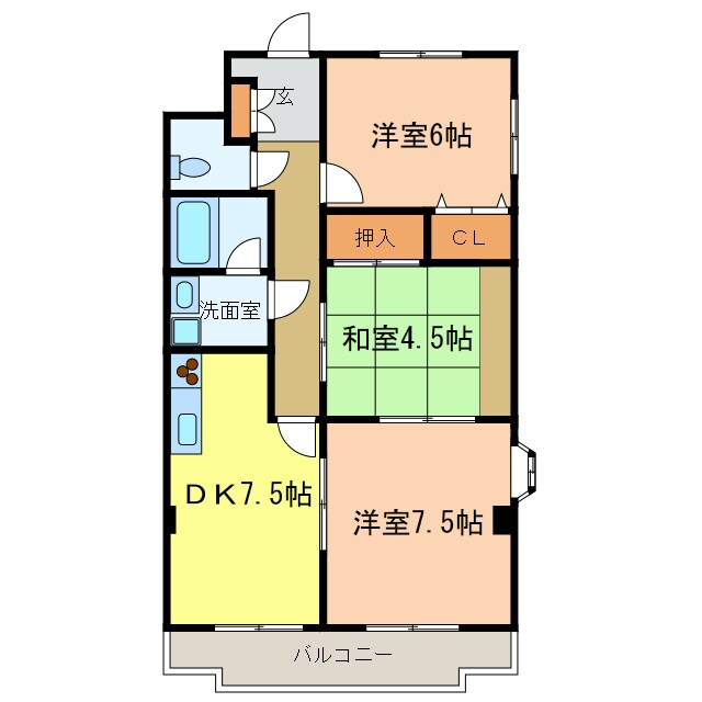 パークヒルズ千代田の物件間取画像