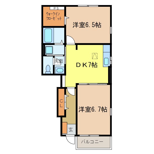 カルム　エレガンスの物件間取画像