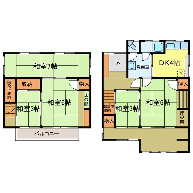 河内長野市喜多町戸建の物件間取画像