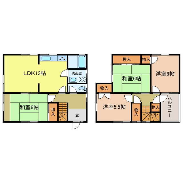 大阪狭山市岩室1丁目　戸建の物件間取画像